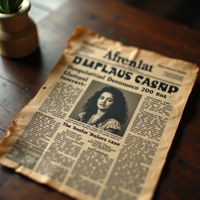 Manchete de jornal sobre o caso Ângela Diniz.