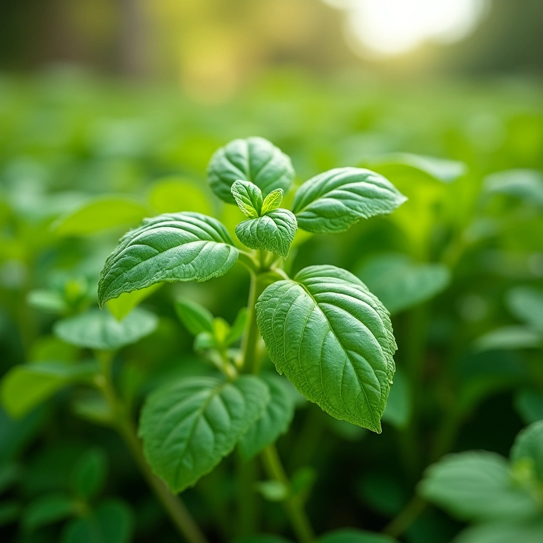 Manjericão protegendo repolhos de pragas.