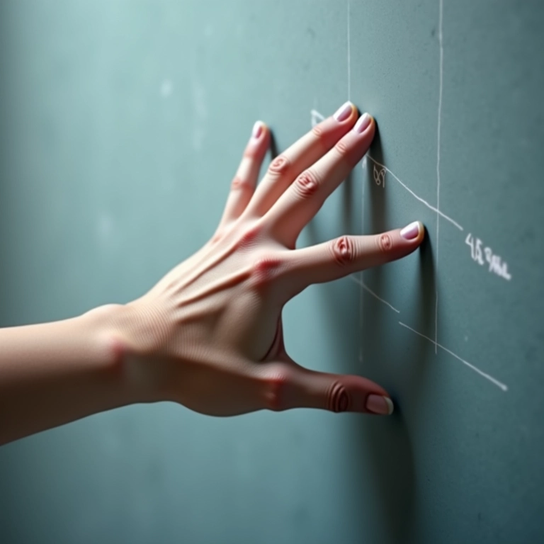 Mão impedindo o crescimento de uma linha em um gráfico de endividamento, representando a definição de limites.