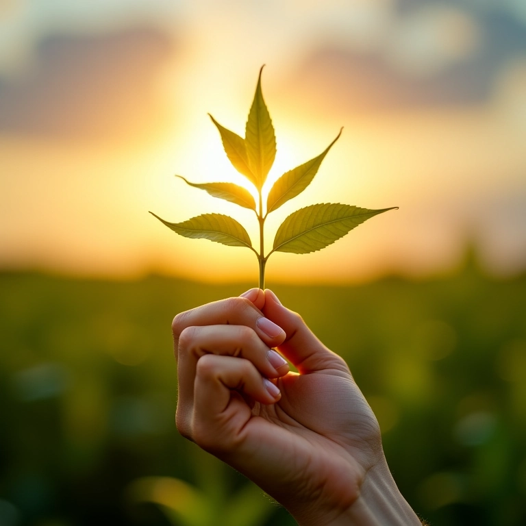 Mão segurando soja transgênica com a pergunta 'Transgênicos são seguros para consumo?'