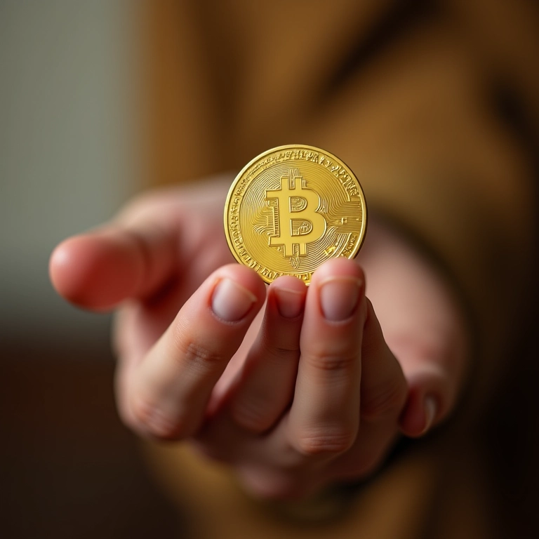 Mão tocando objeto âncora para sentimentos financeiros positivos.