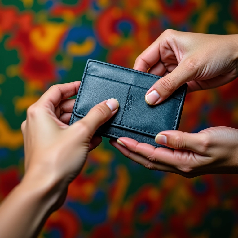 Mãos separando finanças pessoais e do MEI.