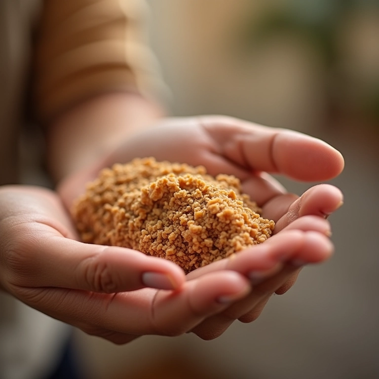 Mãos tocando embalagem de produto com design atraente, representando design emocional.