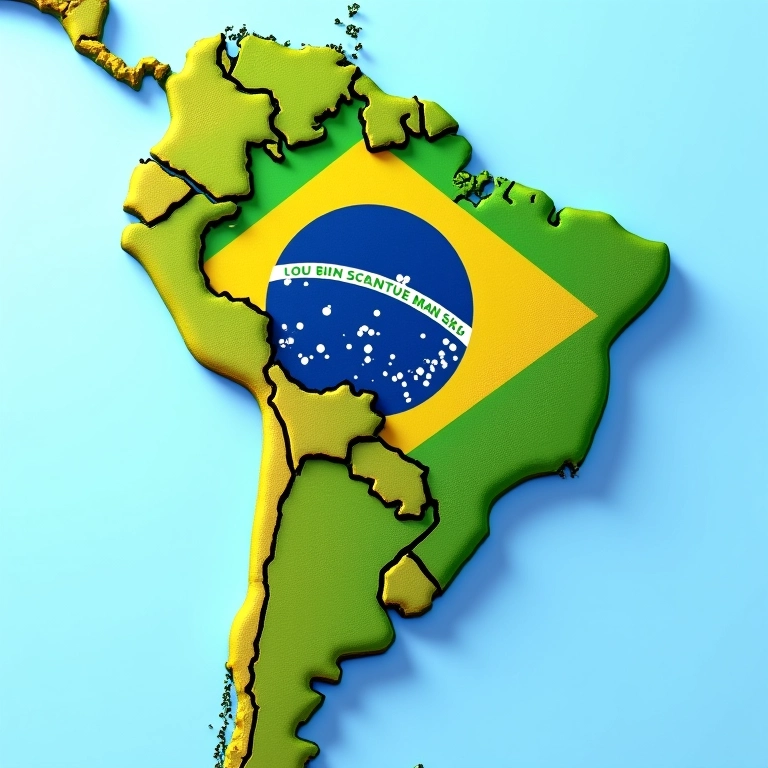 Mapa do Brasil destacando projetos da ONU em áreas como desenvolvimento sustentável e conservação ambiental.