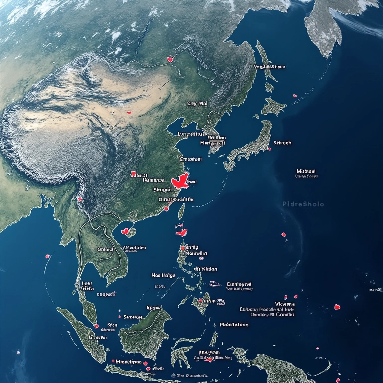 Mapa mundial destacando regiões afetadas por furacões, tufões e ciclones.