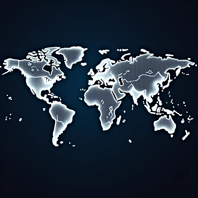Mapa mundial mostrando a expansão do código Morse e sua revolução na comunicação.