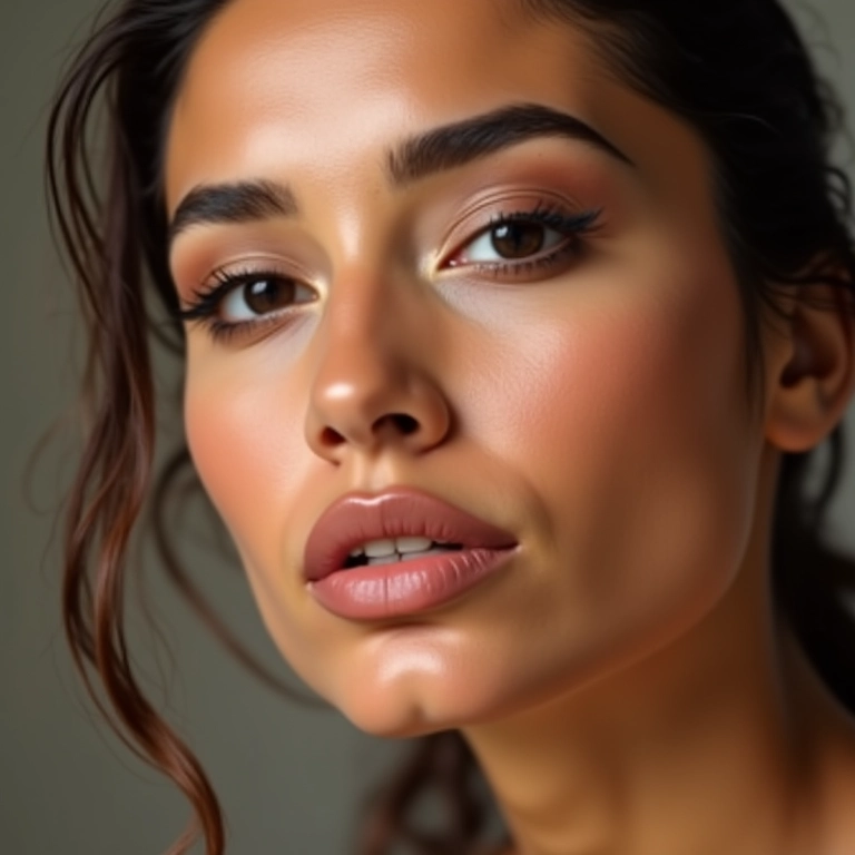 Maquiagem à prova d'água para um dia de praia.