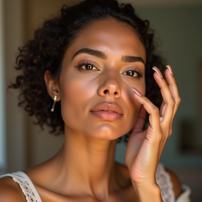 Maquiagem iluminadora para realçar a beleza.