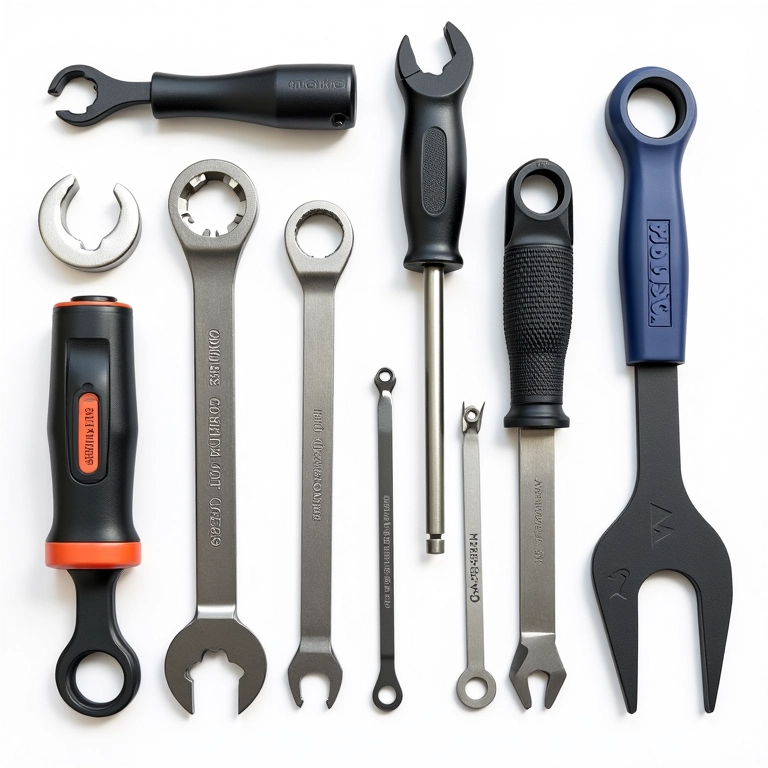 Marcas de ferramentas indicadas para regular o freio de mão.