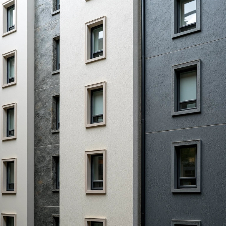 Materiais de fachada: revestimento, isolamento e janelas.