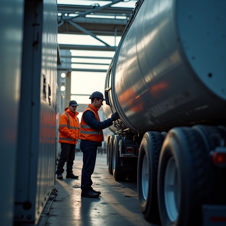 Mecânico inspecionando cilindro de GNV para garantir a segurança.