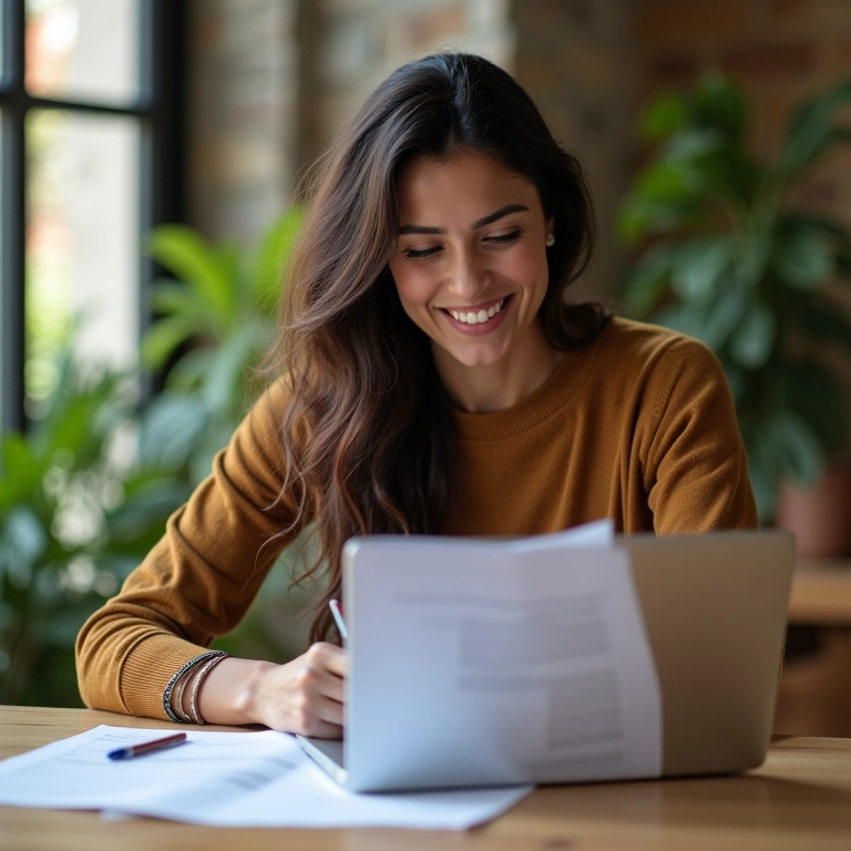 MEI declarando faturamento anual no computador