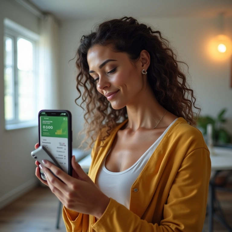 MEI investindo dinheiro através de aplicativo financeiro