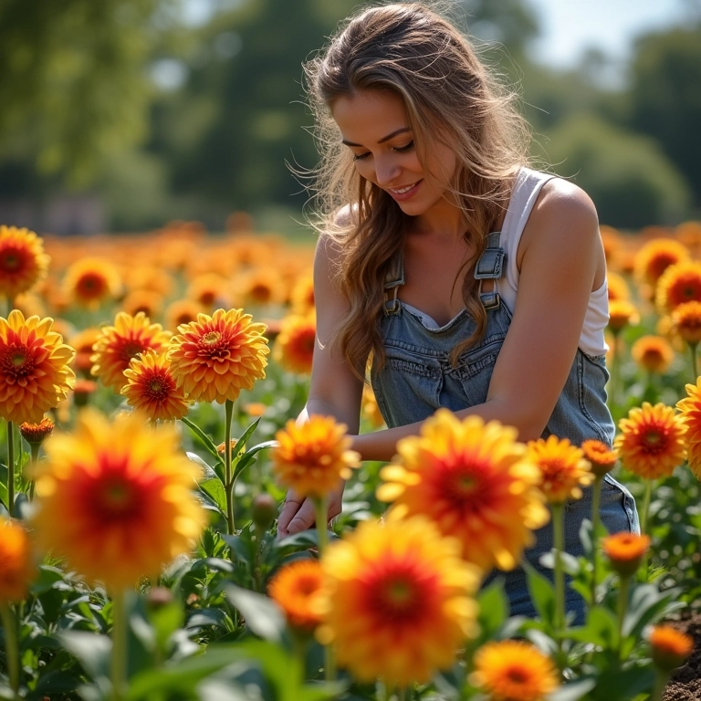 Melhor época para plantar dálias: primavera ensolarada.