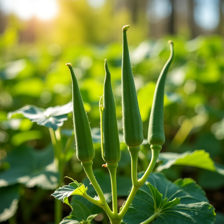 Melhor época para plantar quiabo: primavera.