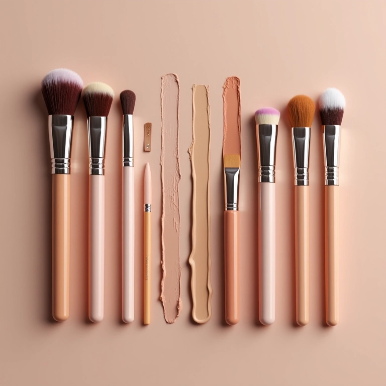 Melhores pincéis para aplicar corretivo colorido.