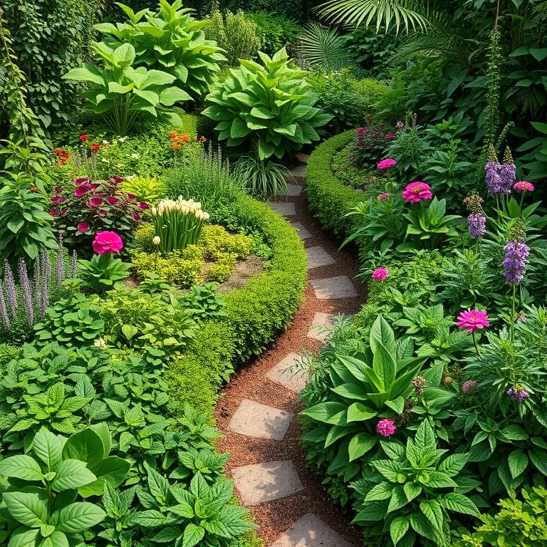 Microclimas favoráveis em horta em zigue-zague.