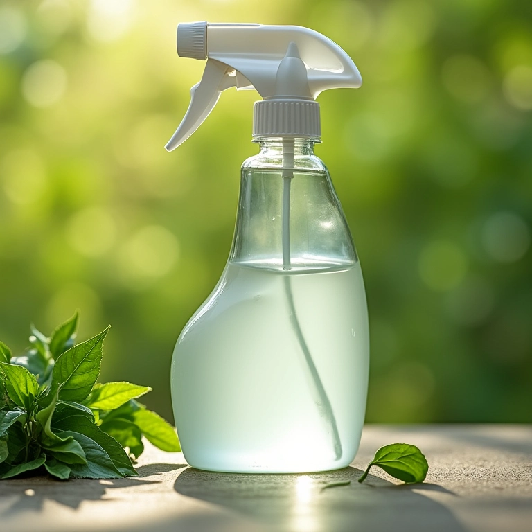 Mistura de óleo de neem com bicarbonato de sódio para plantas.