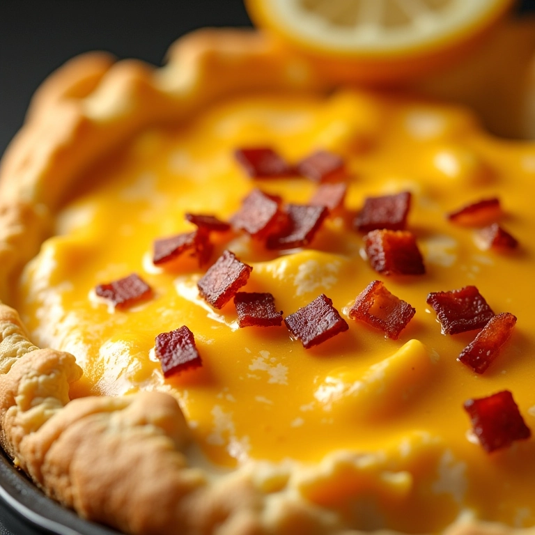Molho de queijo com bacon com baixo teor de gordura ao lado de vegetais frescos.