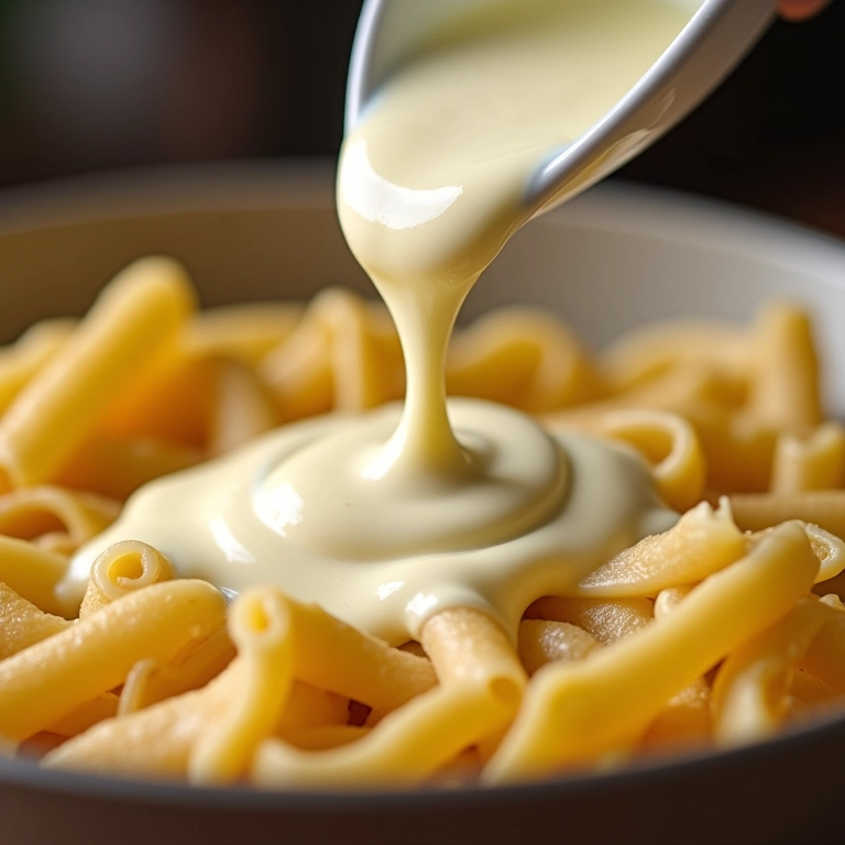 Molho de ricota temperada para massas.