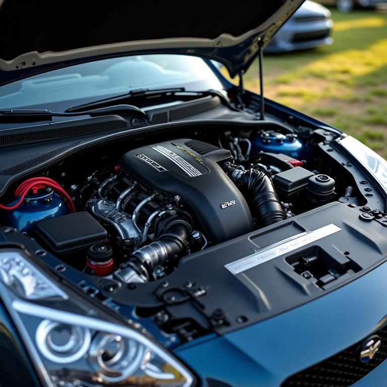 Motor levemente modificado com peças de performance fáceis de instalar.