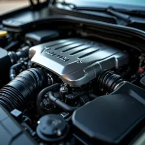 Como Amaciar o Motor de um Carro Novo: Guia Essencial Motor novo de carro brilhando em luz natural.