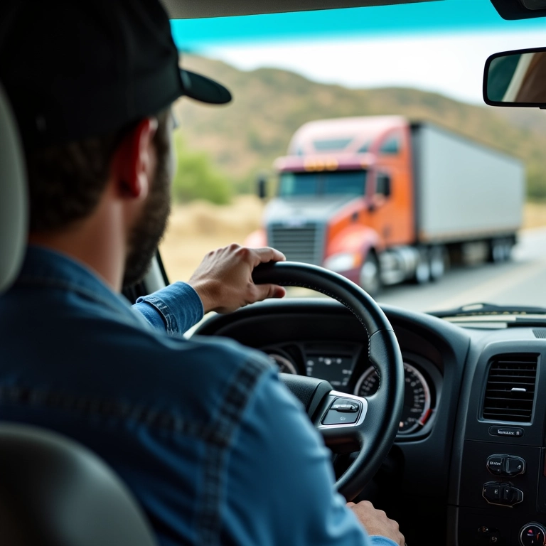 Motorista indicando oficina para guincho levar o carro.