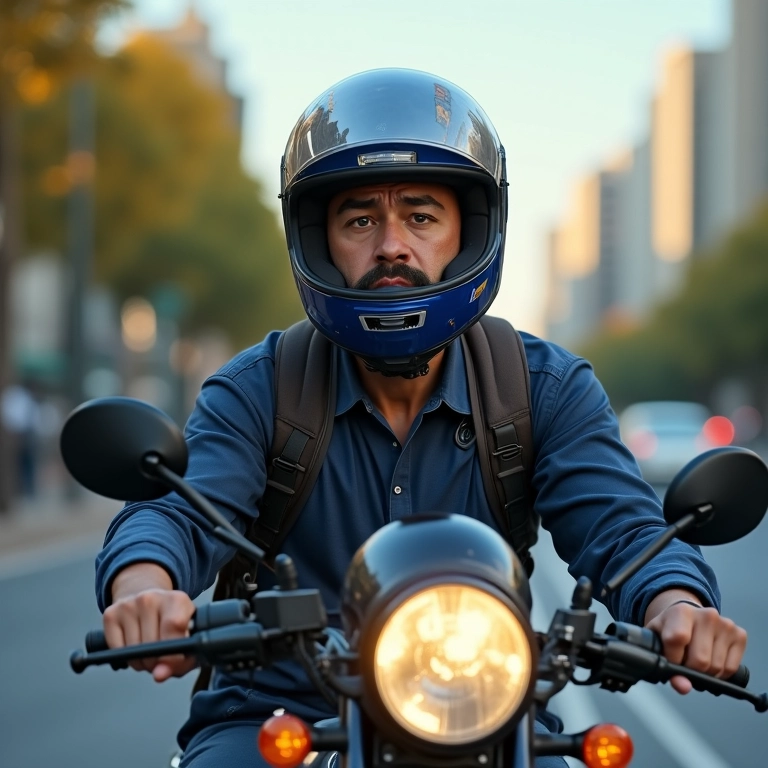 Mototaxista frustrado por não poder ser MEI.