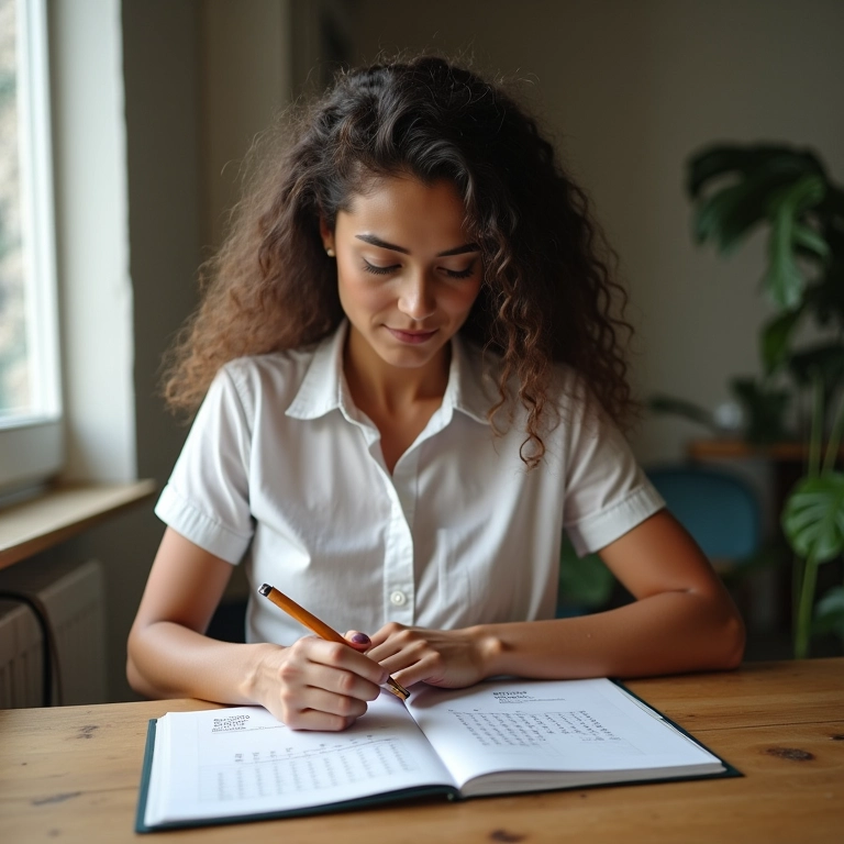 Mulher adaptando a Técnica Pomodoro para sua rotina diária.