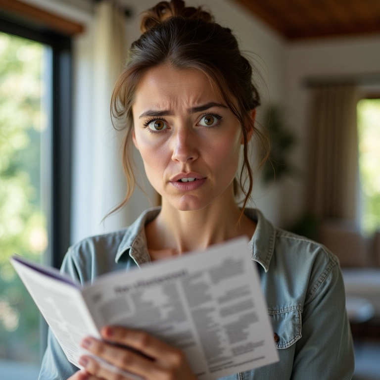 Mulher analisando folheto de previdência privada, representando a crença de que previdência é só para ricos.