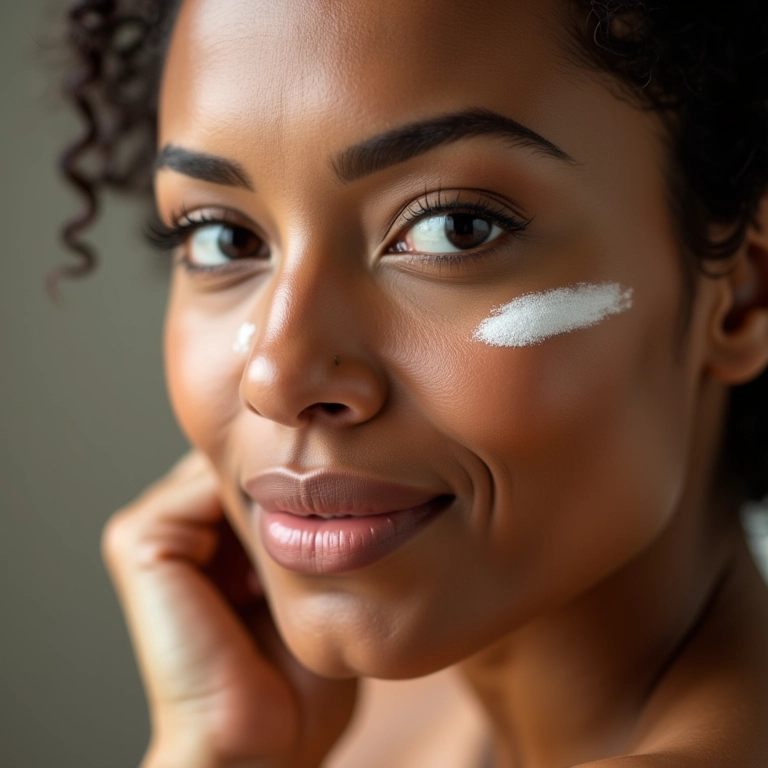 Primer Facial: Para Que Serve e Como Escolher o Seu Mulher aplicando primer facial para preparar a pele para a maquiagem.