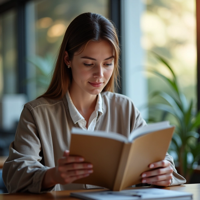 Mulher atenta às mudanças na legislação.