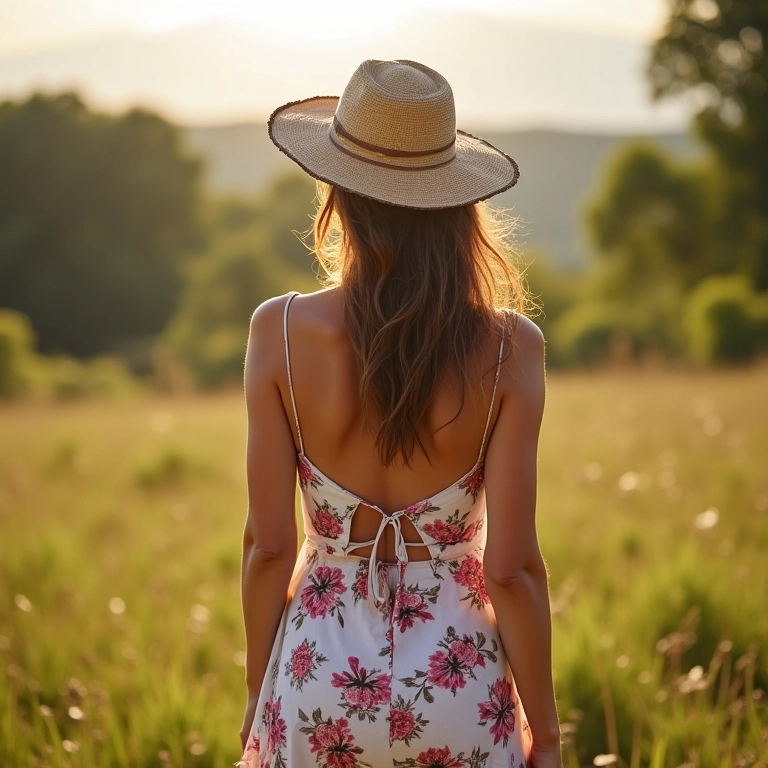 Mulher esperando o autobronzeador secar completamente.