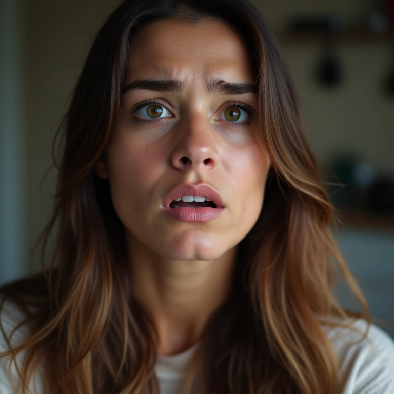 Queda de Cabelo Feminina: Causas e os Melhores Tratamentos Mulher preocupada observando a queda de cabelo em suas mãos.