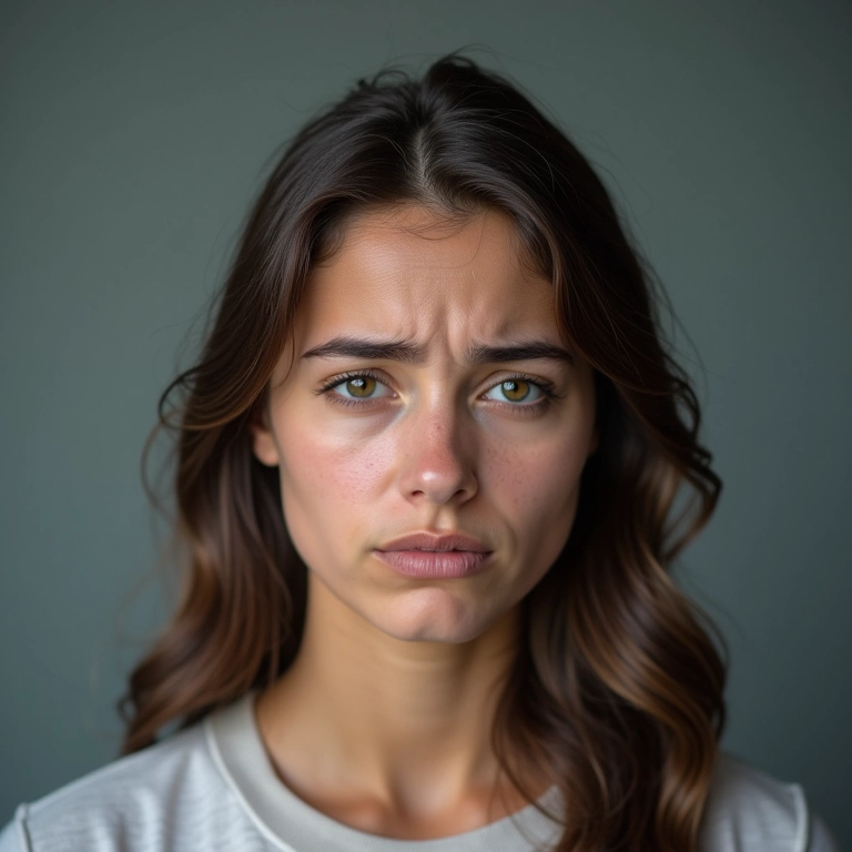 Mulher triste com cabelo danificado se perguntando se botox capilar estraga o cabelo.