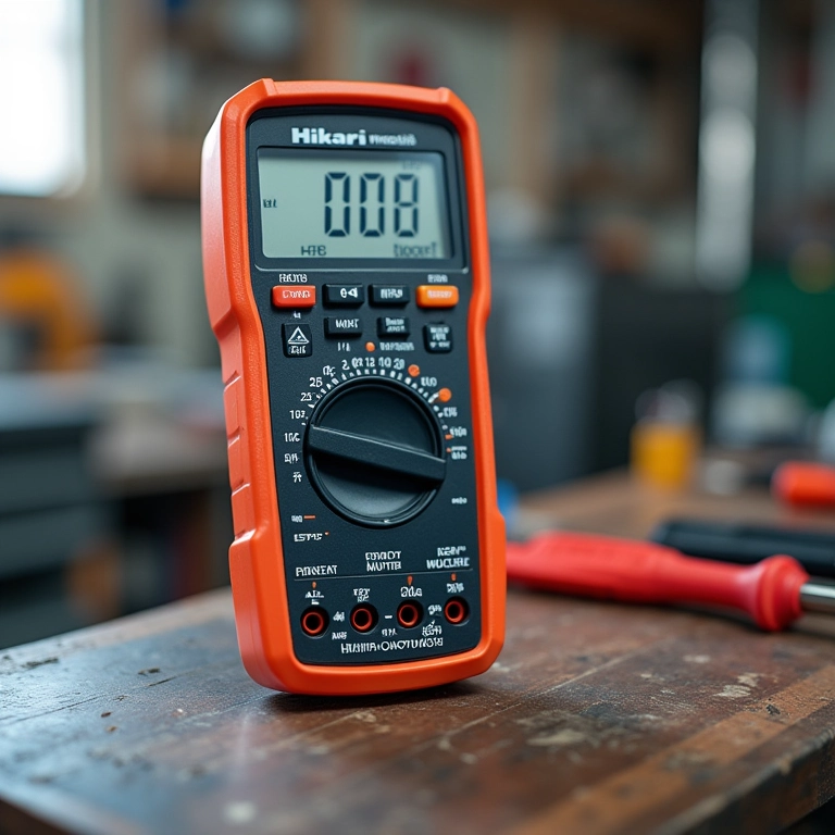 Multímetro Hikari HK-1000 para iniciantes.