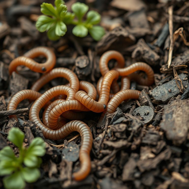 Nutrição gradual do solo pela cobertura morta.