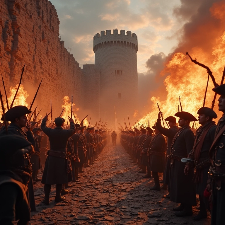 O fim do absolutismo simbolizado pela Queda da Bastilha.