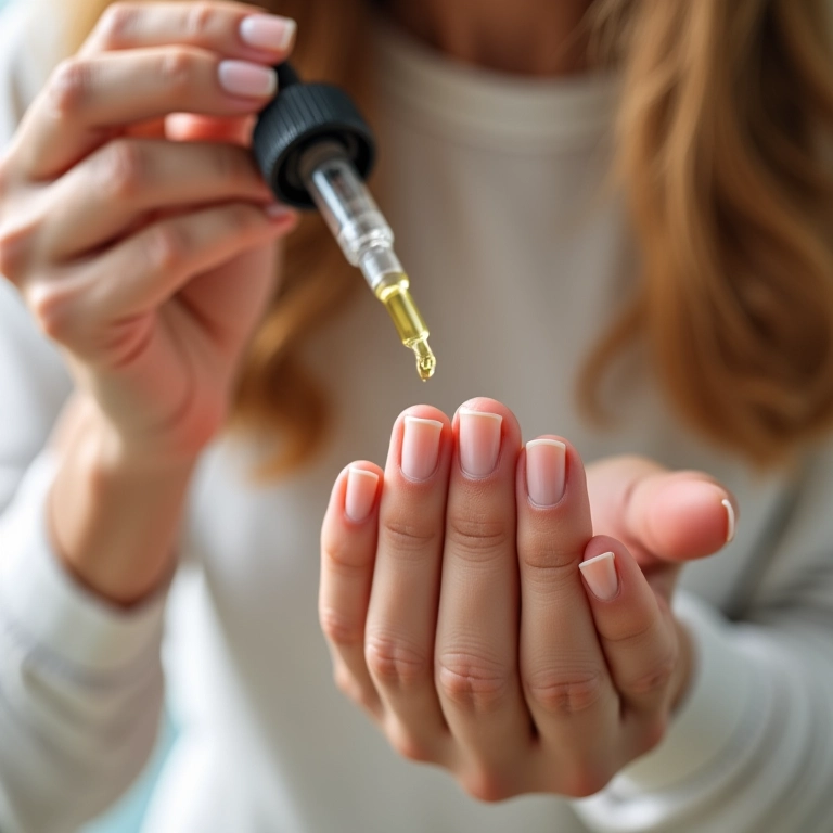 Óleo de melaleuca para unhas saudáveis e fortes.