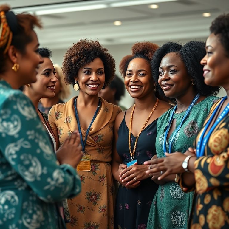 ONU Mulheres empoderando mulheres na liderança.