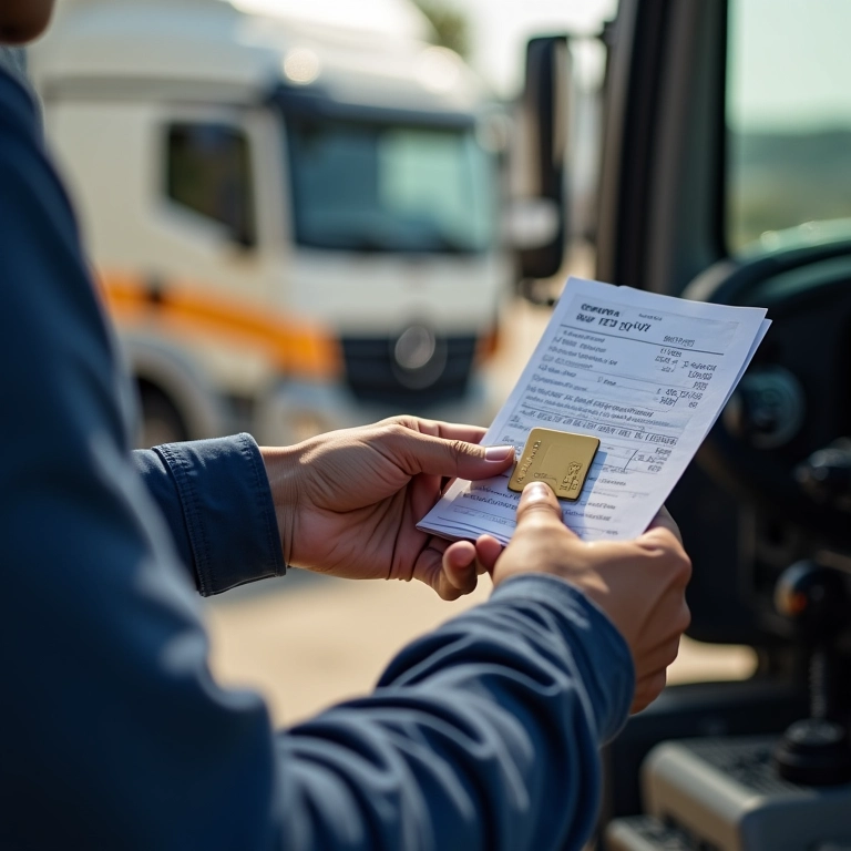 Pagamento do serviço de guincho com cartão.