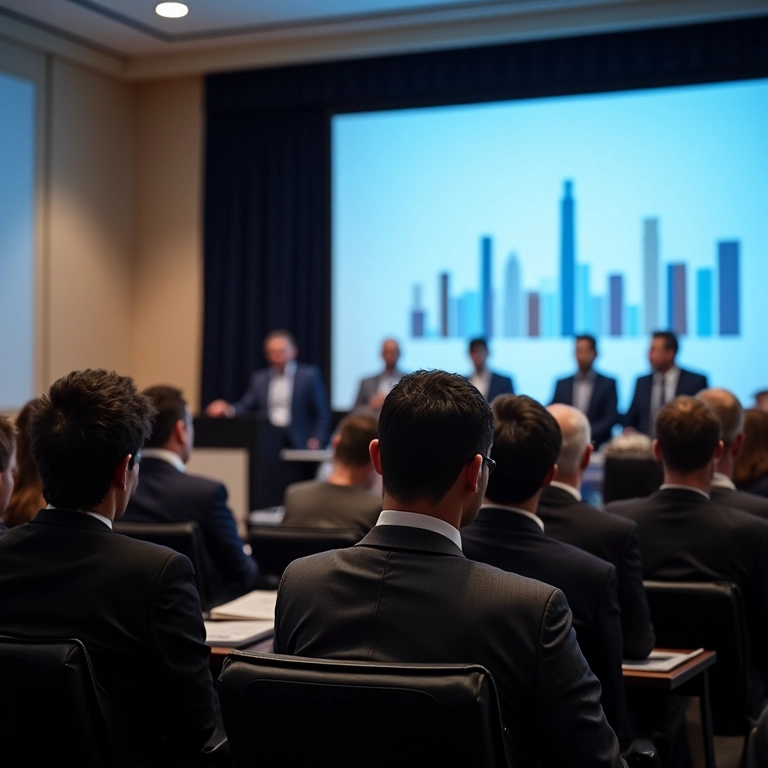 Painel de discussão no Fórum de Finanças Corporativas.