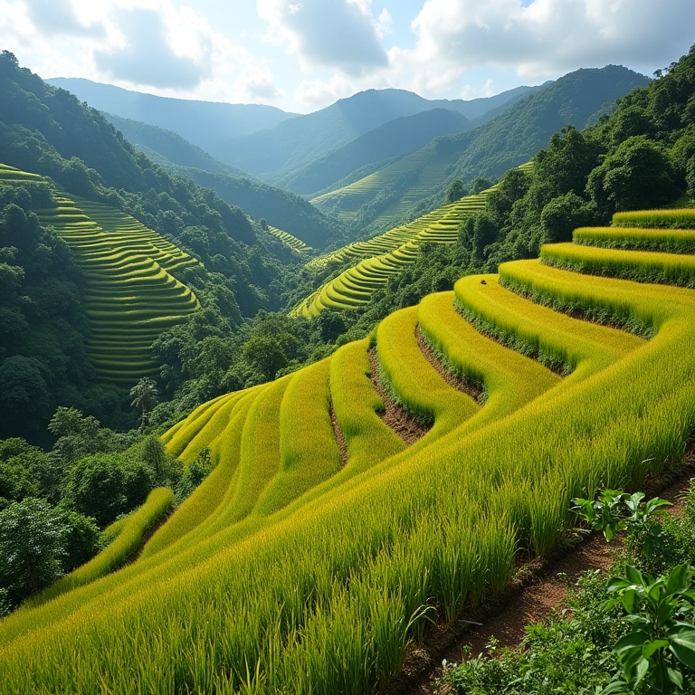 Paisagem rural brasileira com campos em terraços e aplicação de gesso agrícola, prevenindo erosão.
