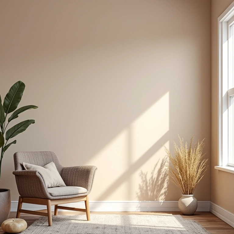 Paleta de cores para pintar as paredes da sala de TV.