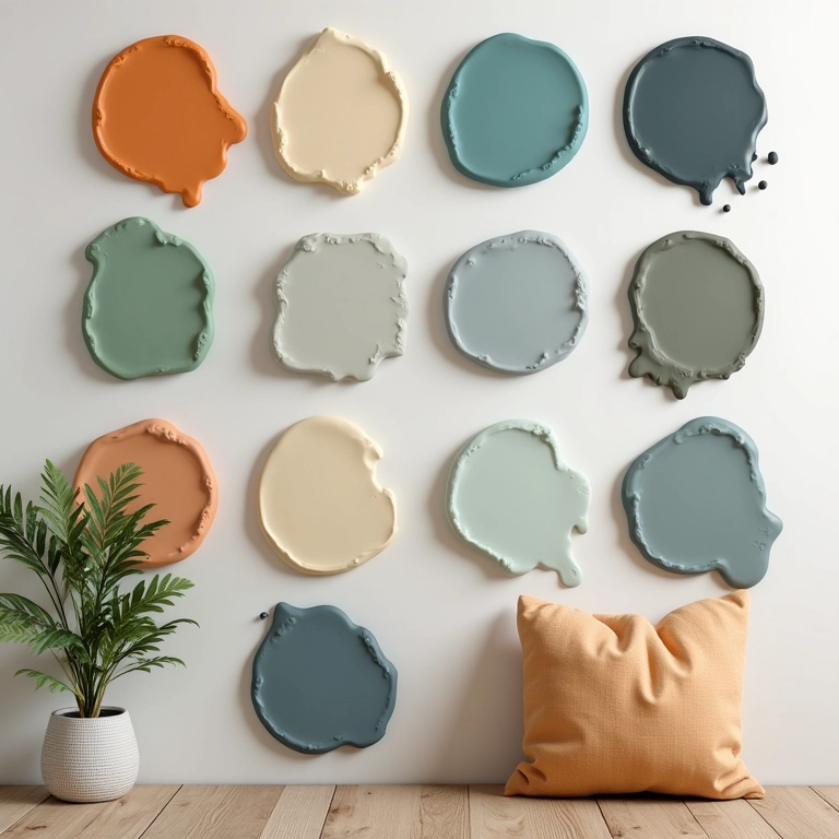 Paleta de cores para quarto infantil masculino com tema de aventura.