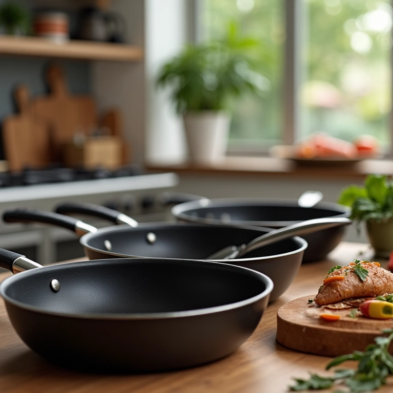 Panelas antiaderentes de boa qualidade.