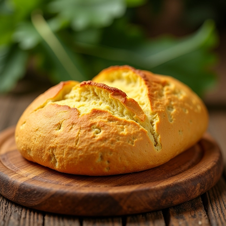 Pão de mandioca sem glúten.