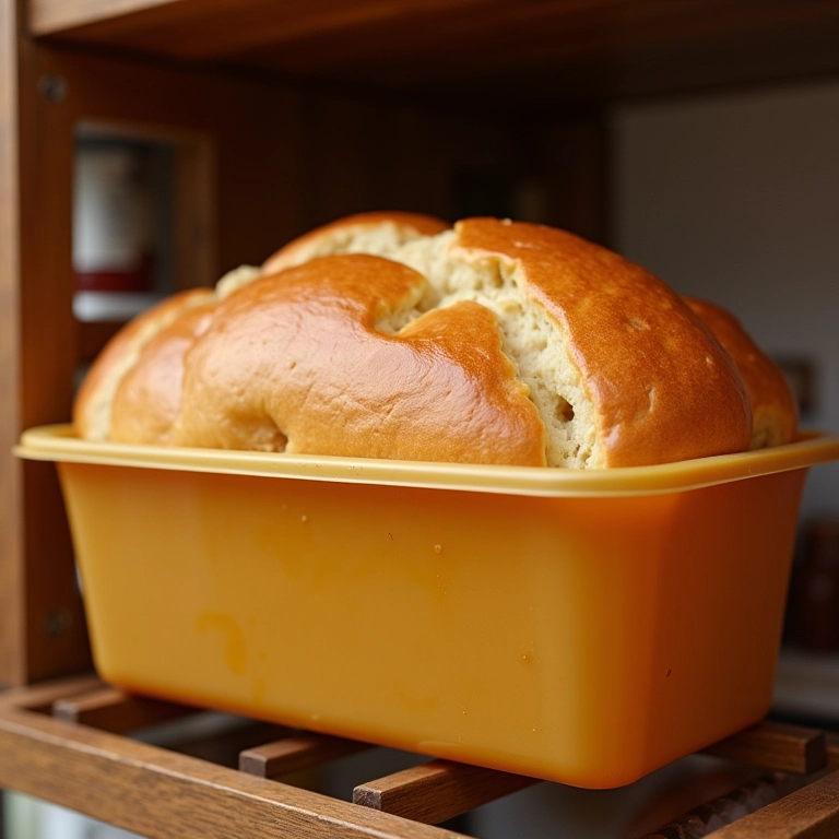 Pão de mel armazenado corretamente.