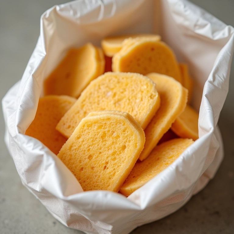 Pão de mel congelado para durar mais.