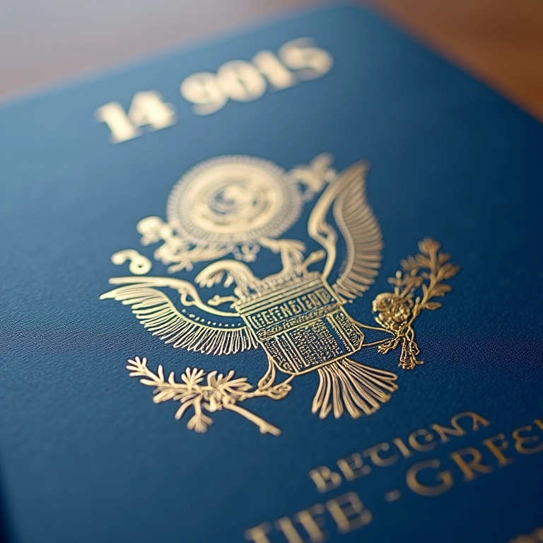 Passaporte com visto para a Groenlândia.